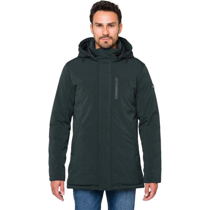 Parka NUSAKAN imbottito impermeabile verde scuro