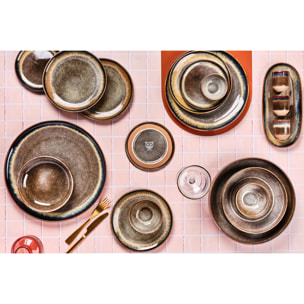 Assiette creuse GENESIS Ø21cm - 6 pièces - Basalte
