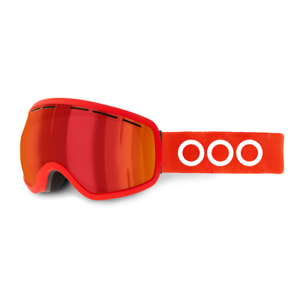 Maschera da sci ECOON Dhaulagiri in rosso / rosso Revo