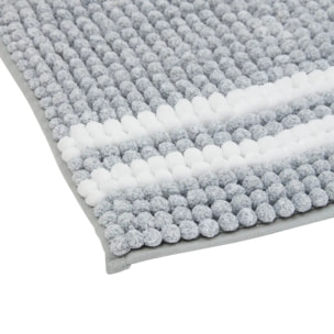 Tapis de bain 80x50cm gris