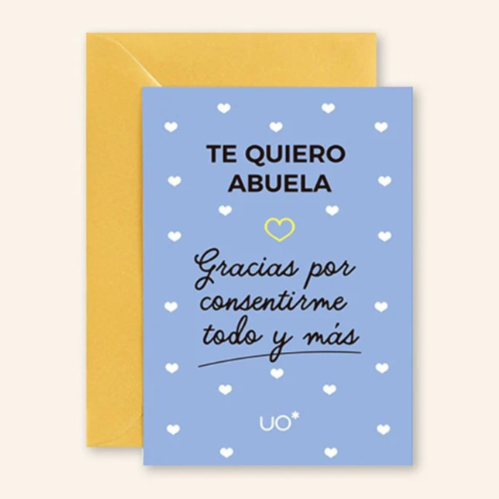 Postal "Te quiero abuela"