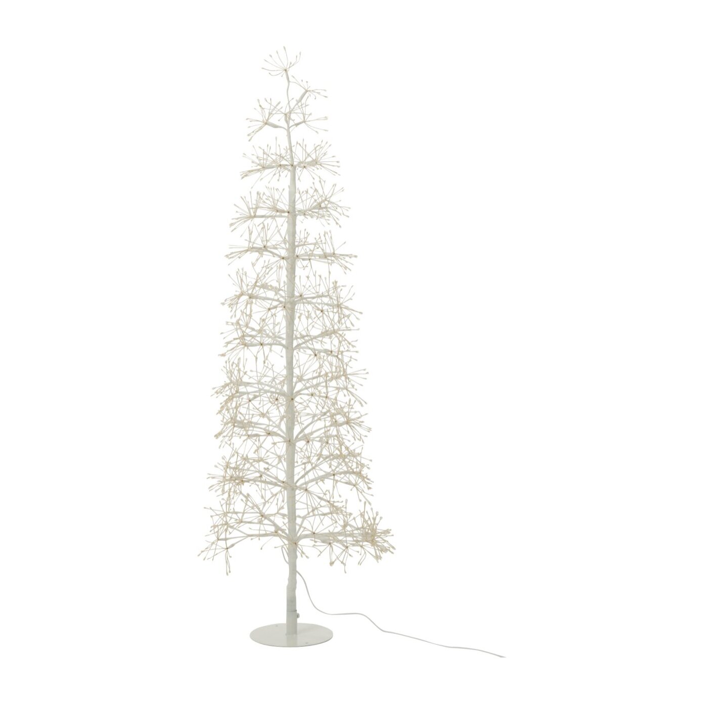 J-Line décoration Arbre - blanc chaud - acier - blanc - medium - LED