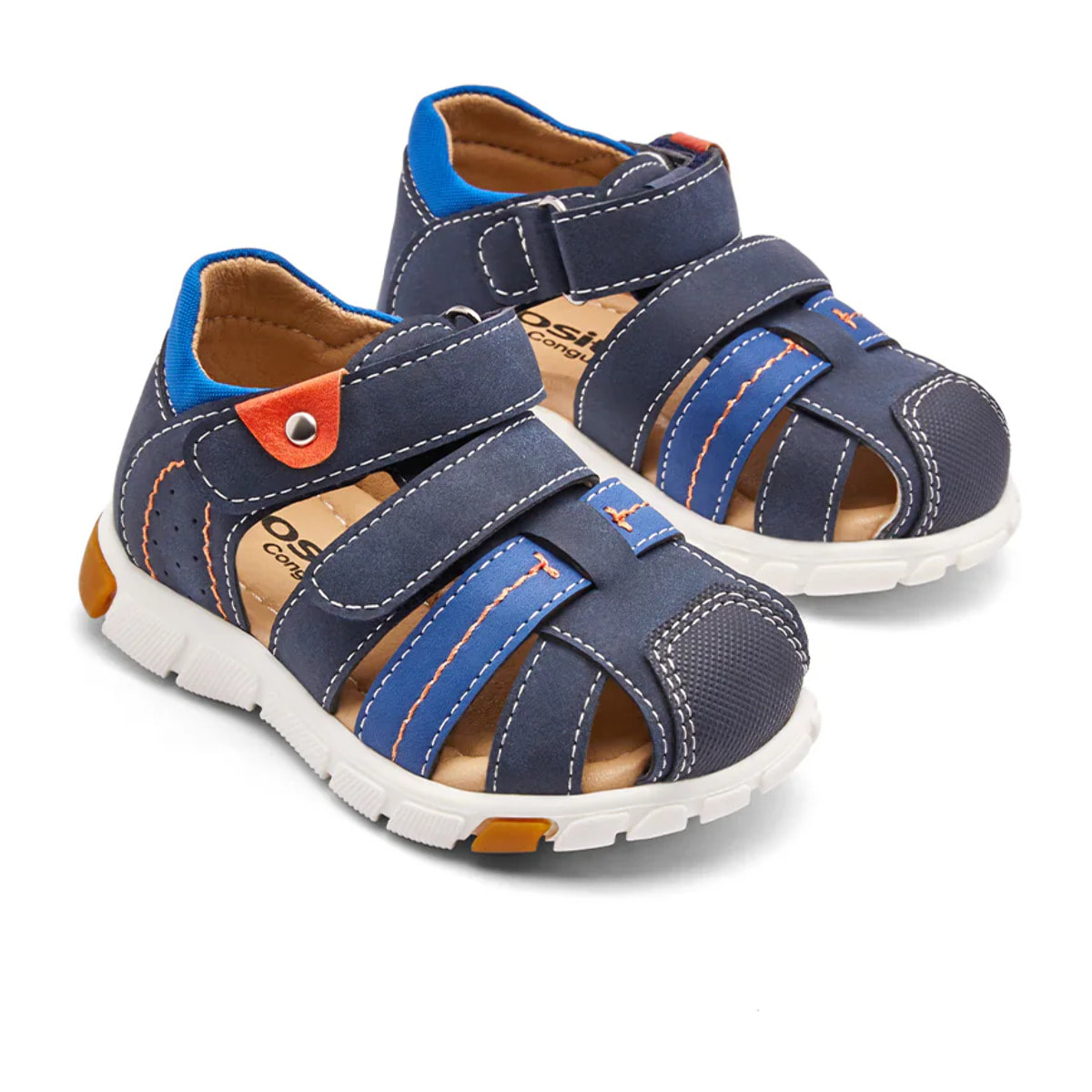 Sandalias Cerradas de Bebés Antideslizante Azul Marino