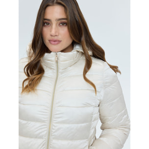 Fiorella Rubino - Plumífero acolchado con capucha desmontable - Blanco