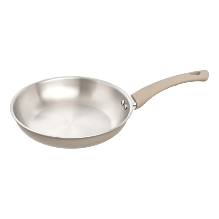 Poêle Solstice D24cm aluminium beige