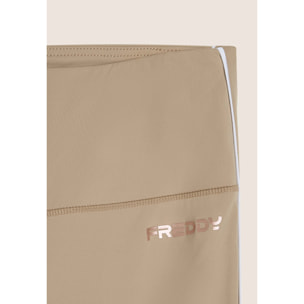 Leggings sport 7/8 vita super alta con profili a contrasto