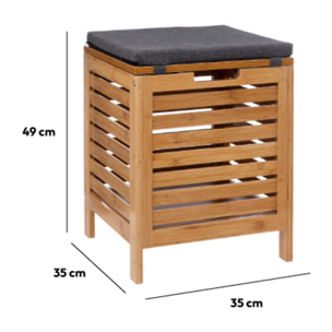 Banc de rangement Bambou