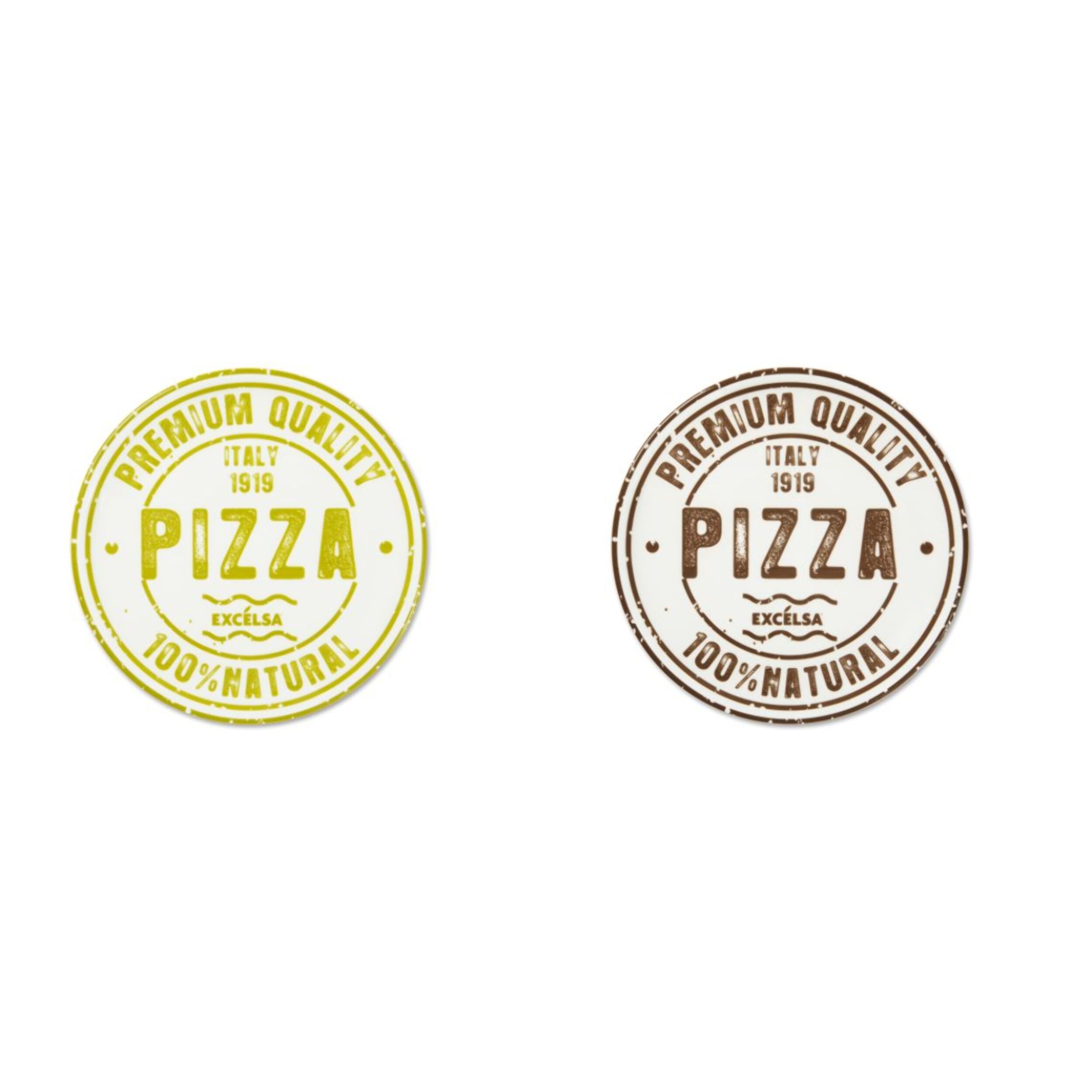 Set 6 Piatti Pizza Excelsa – Premium Quality, Porcellana Multicolore