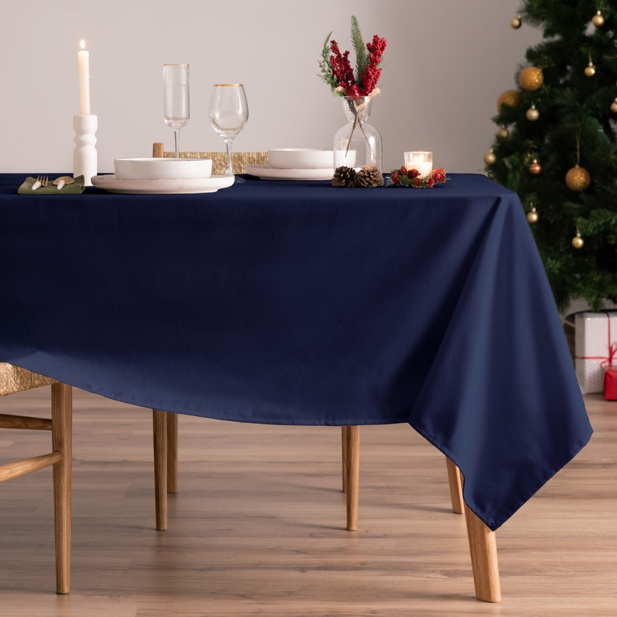 Nappe anti-tâches CHRISTMAS BLEU