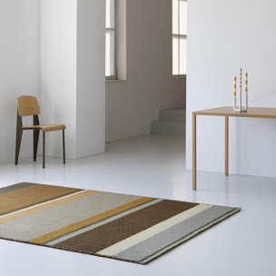 Tapis salon et chambre fait main en laine motif géométrique TABE