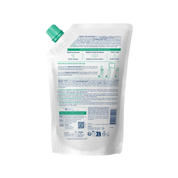 Sébium - Éco-Recharge Gel Moussant Nettoyant Purifiant
