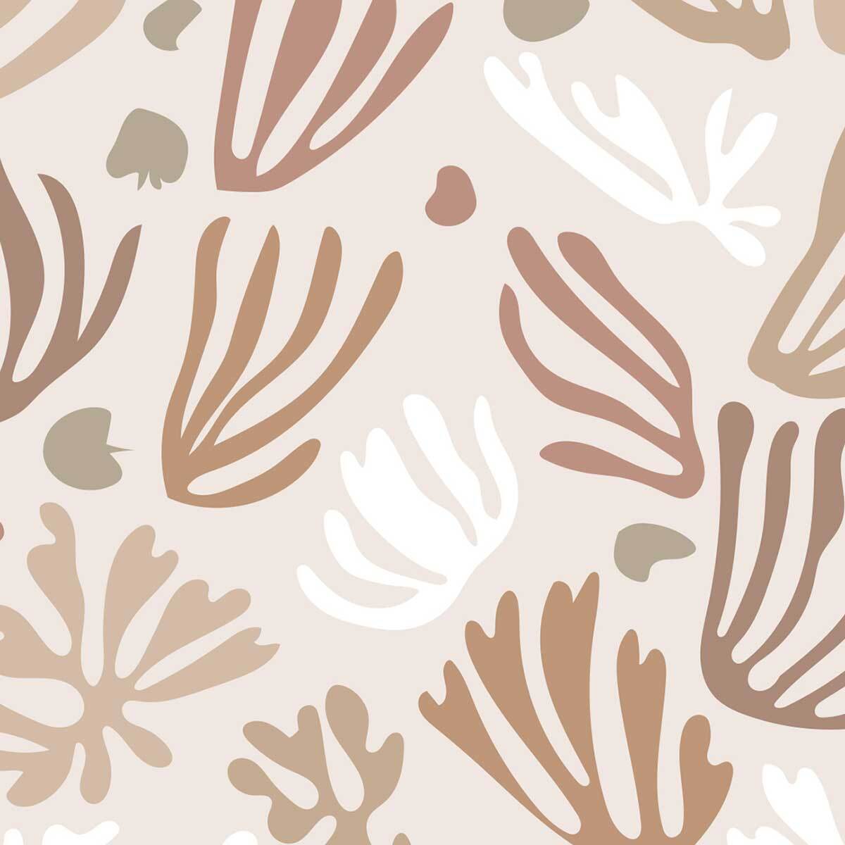 Affiche encadrée feuilles abstraites matisse Affiche + cadre en métal - Noir