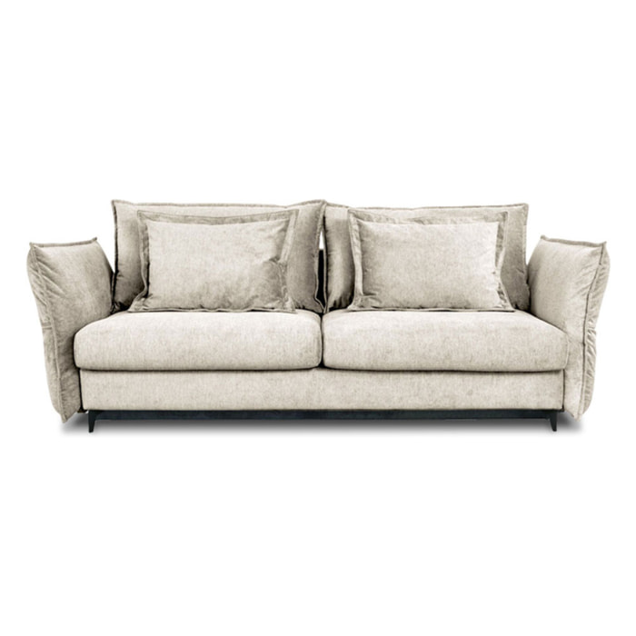 Canapé Tissu Droit Convertible Verduro - 3 Places