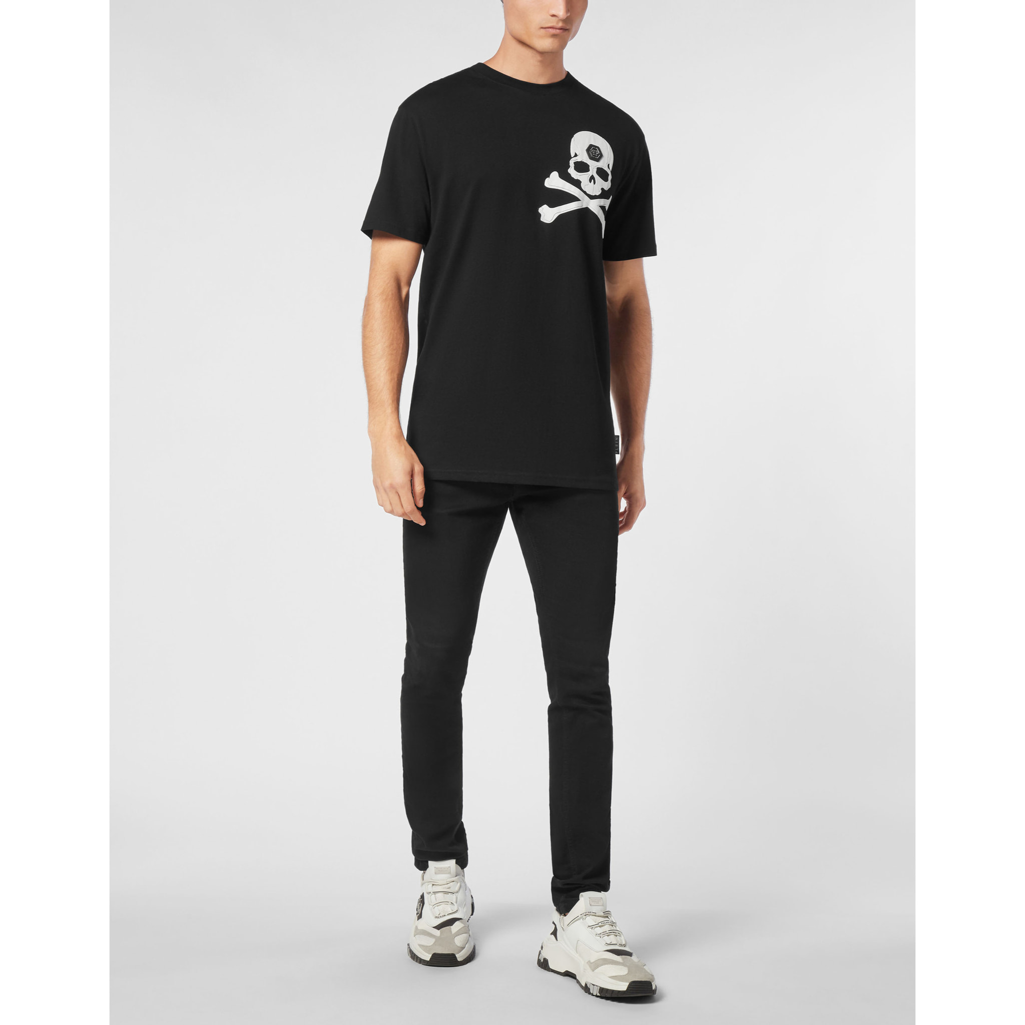 PHILIPP PLEIN T-Shirt Round Neck SKULL&BONES