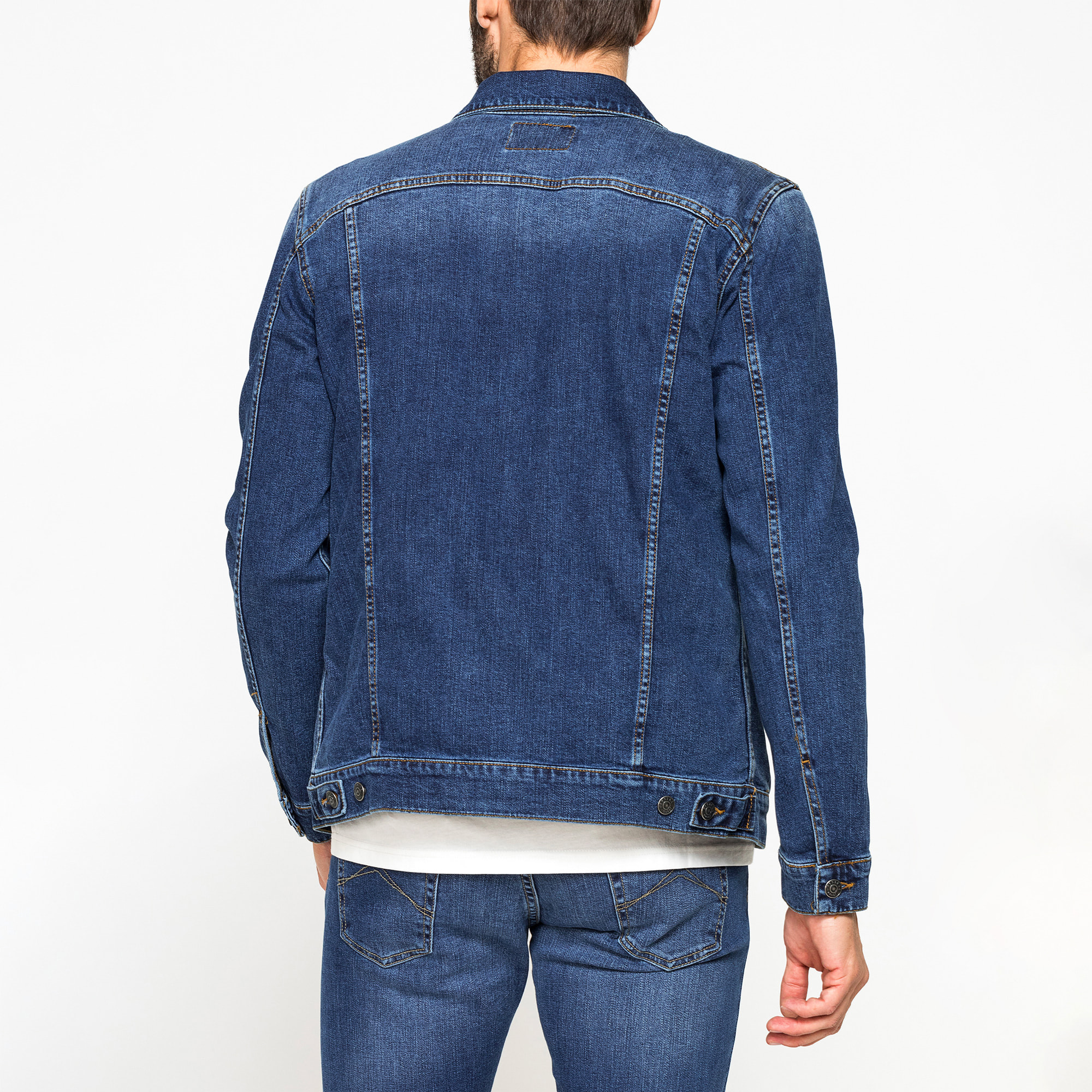 GIACCA DI JEANS DA UOMO MOD. TRUCKER IN DENIM STRETCH