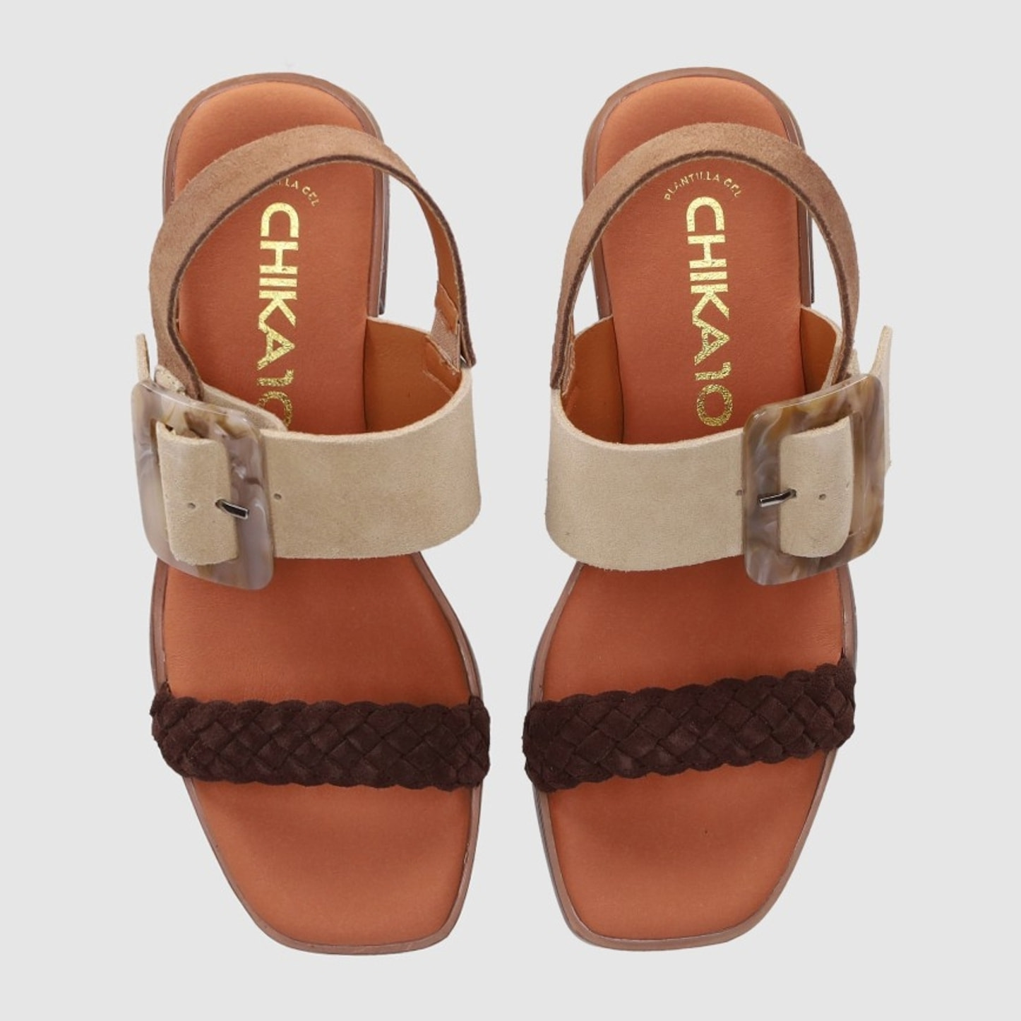 Sandalias de Serraje - Multi-Arena - Tacón: 4 cm