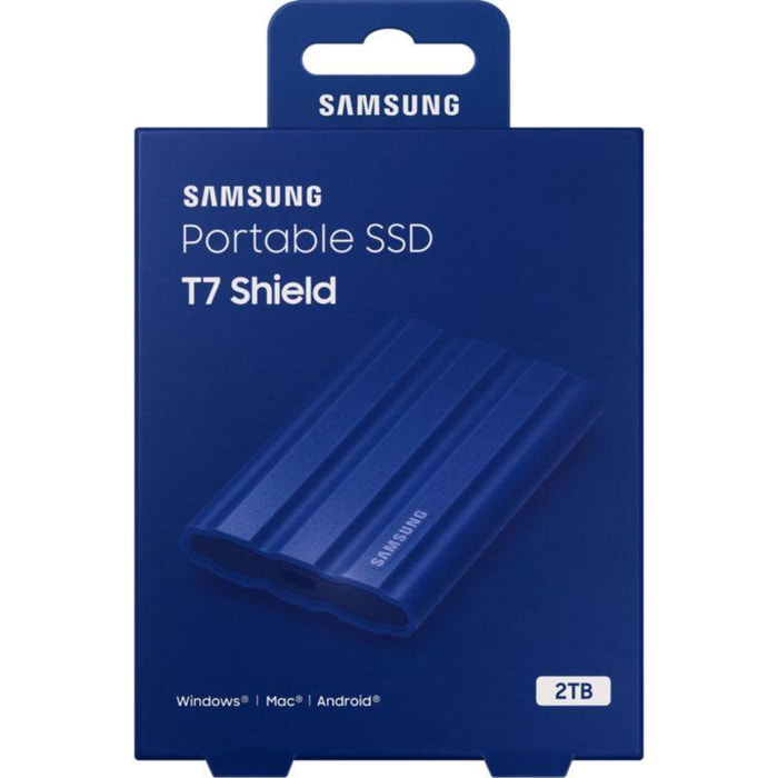 Disque dur SSD externe SAMSUNG Portable 2To T7 Shield Bleu