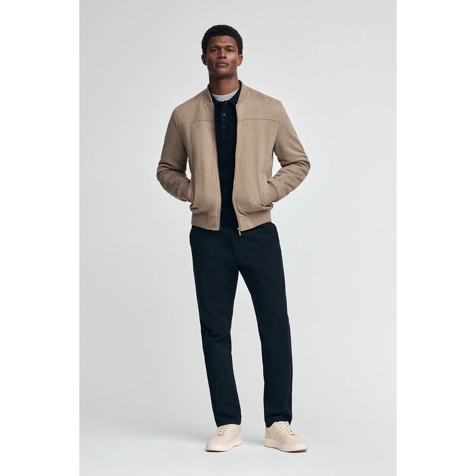 Chaqueta Carnegie camel con logo Polo Club