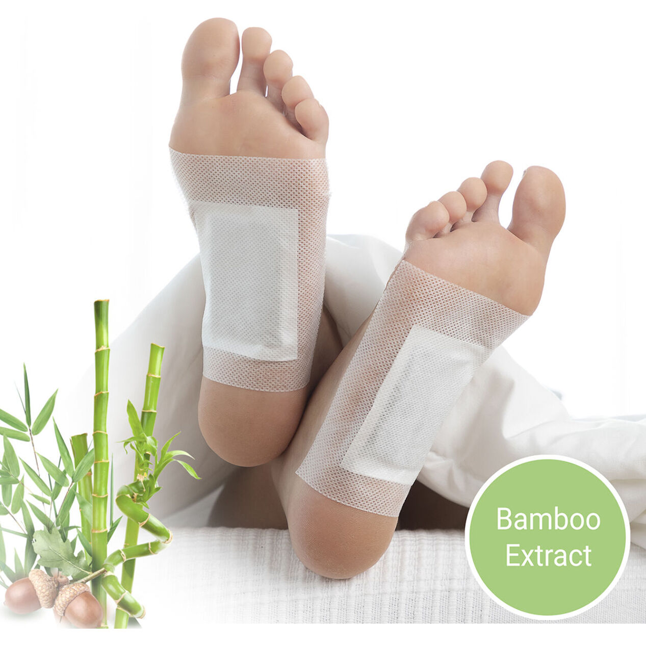 Parches Desintoxicantes para Pies Bamboo InnovaGoods 10 Unidades