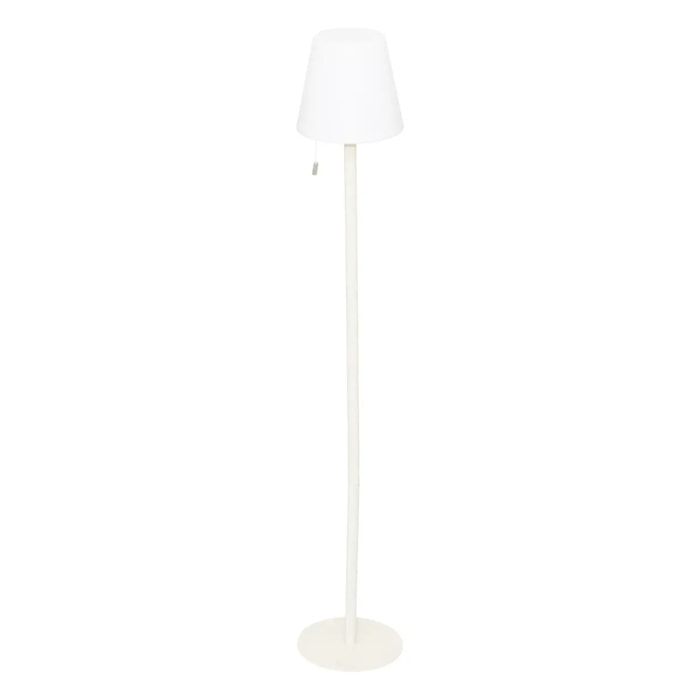 Lampadaire d'extérieur led "Zack" blanc H108cm
