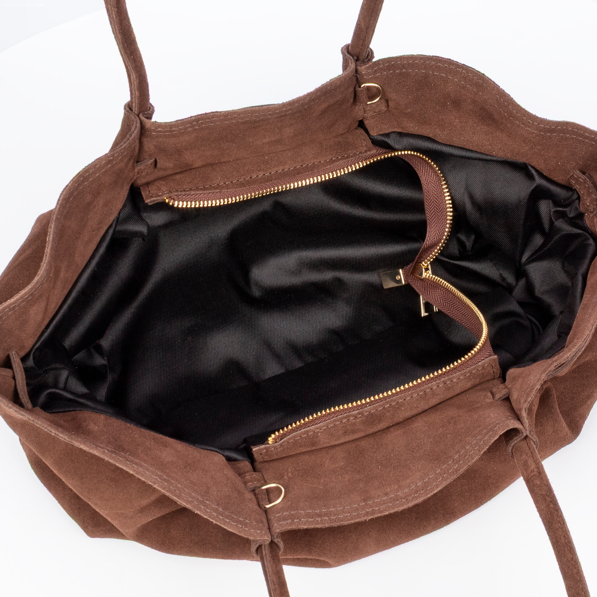 Baradili bolso de hombro mujer. Piel auténtica gamuza.