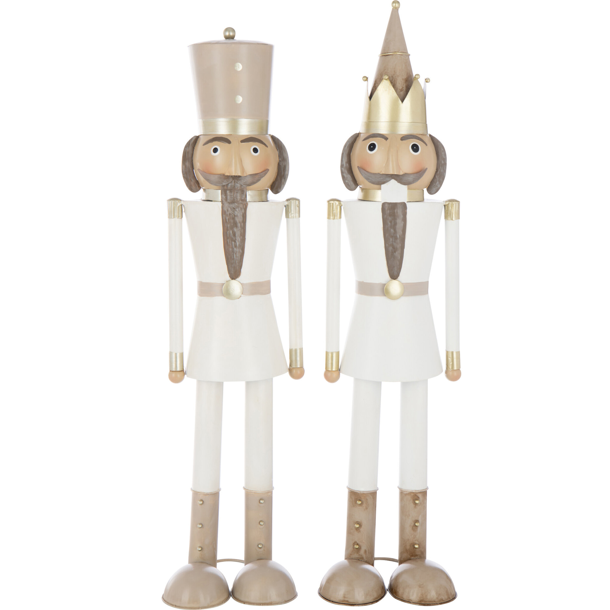 J-Line figurine Casse-Noisette Moustache - métal - mix - large - 2 pièces