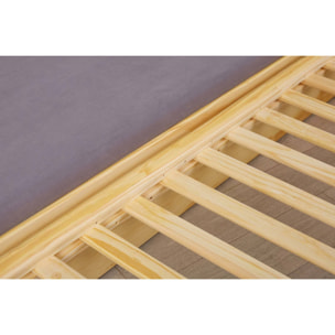 Letto singolo trasformabile in tre letti, 97 x 209 x 65, Rovere