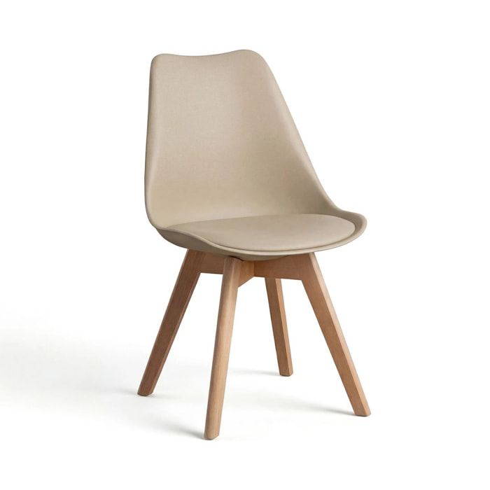 Pack 4 sillas de comedor en arena 83x49 cm Beench Arena