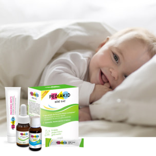 PEDIAKID - Box Bébé - Vitamine D3, Colicillus Bébé L. Reuteri+, Gel de Soin Premières Dents, Bébé Gaz - Soutient la croissance & développement - Aide à apaiser les troubles digestifs