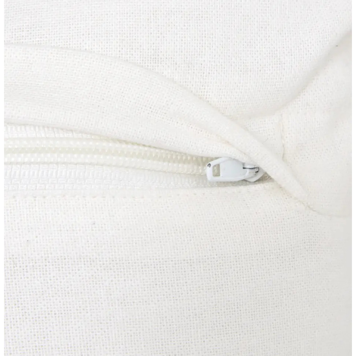 Coussin brodé Oceania 45x45cm blanc