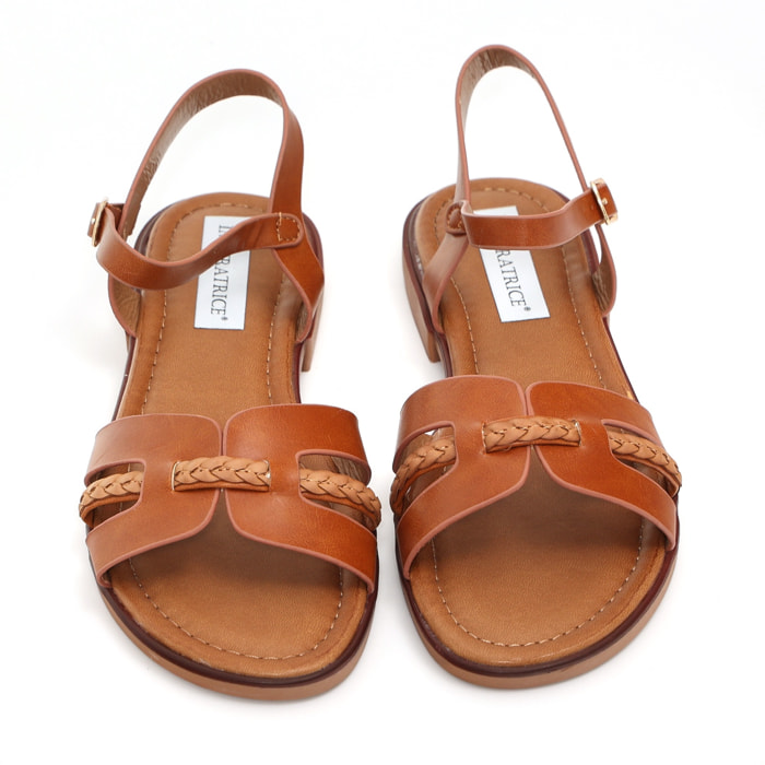 Sandali bassi in simil pelle