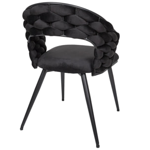 Chaise Sawyer Noir - Lot De 2