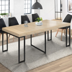 Consoles-tables à manger extensibles Memphis - Bois / Noir
