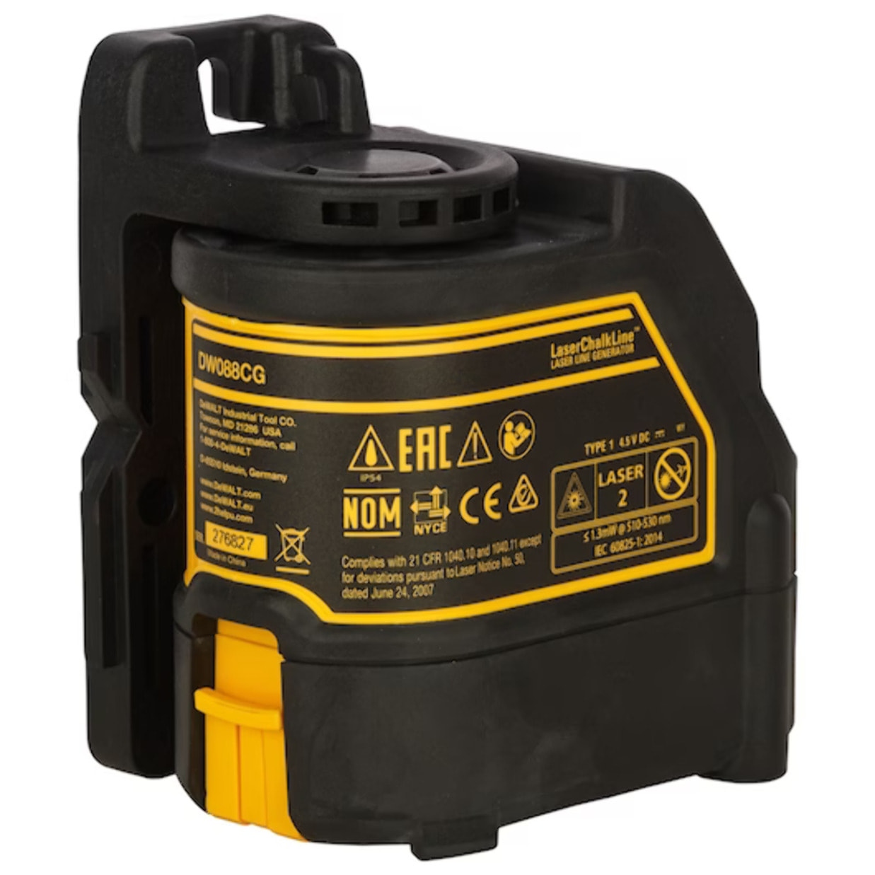 Niveau laser croix autonivelant - DEWALT - Faisceaux verts - DW088CG-XJ