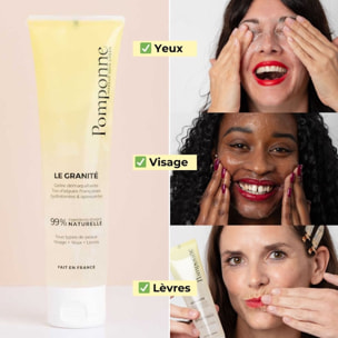 Démaquillant Naturel - Granité Démaquillant - Visage, Yeux, Lèvres