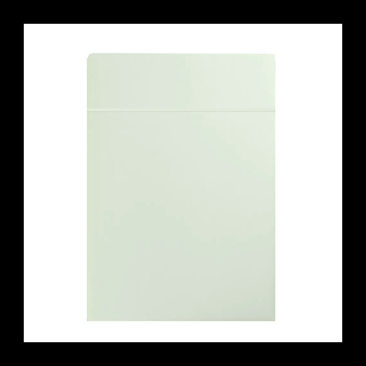 Drap plat satin de coton uni vert Ava uni vert d'eau