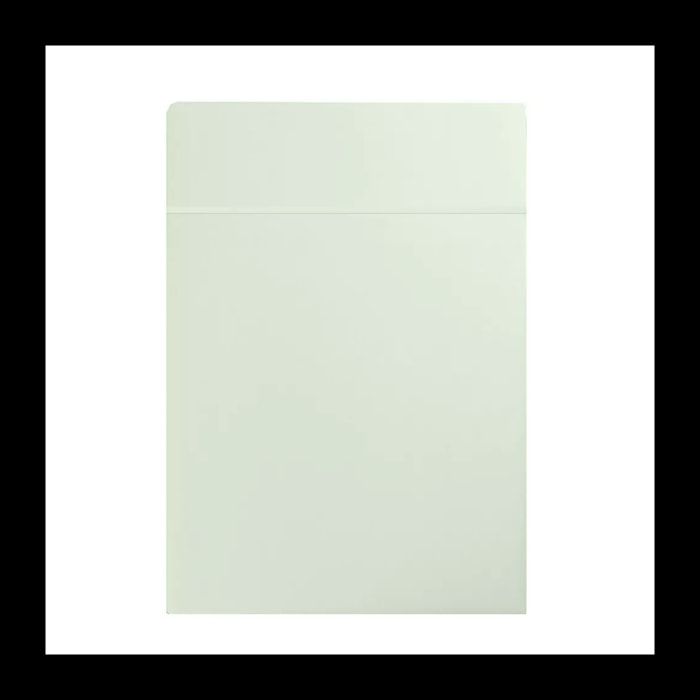Drap plat satin de coton uni vert Ava uni vert d'eau
