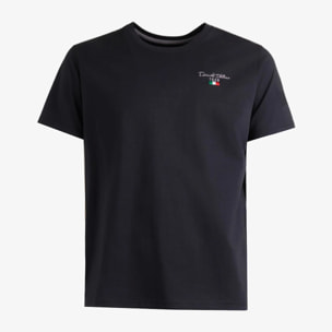 T-shirt Esercito nera in cotone uomo