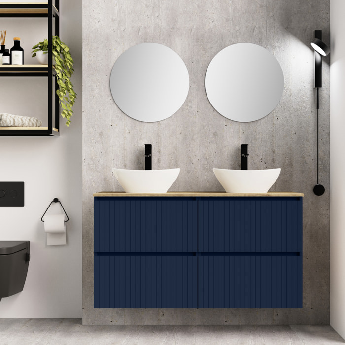 Ensemble de salle de bains Hali Alday, 120 cm, Bleu Navi