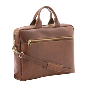 Borsa a mano  unisex In Vera pelle Made in Italy 37x27x6 cm