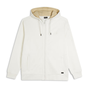 Felpa Uomo Full-Zip con Cappuccio interno a contrasto
