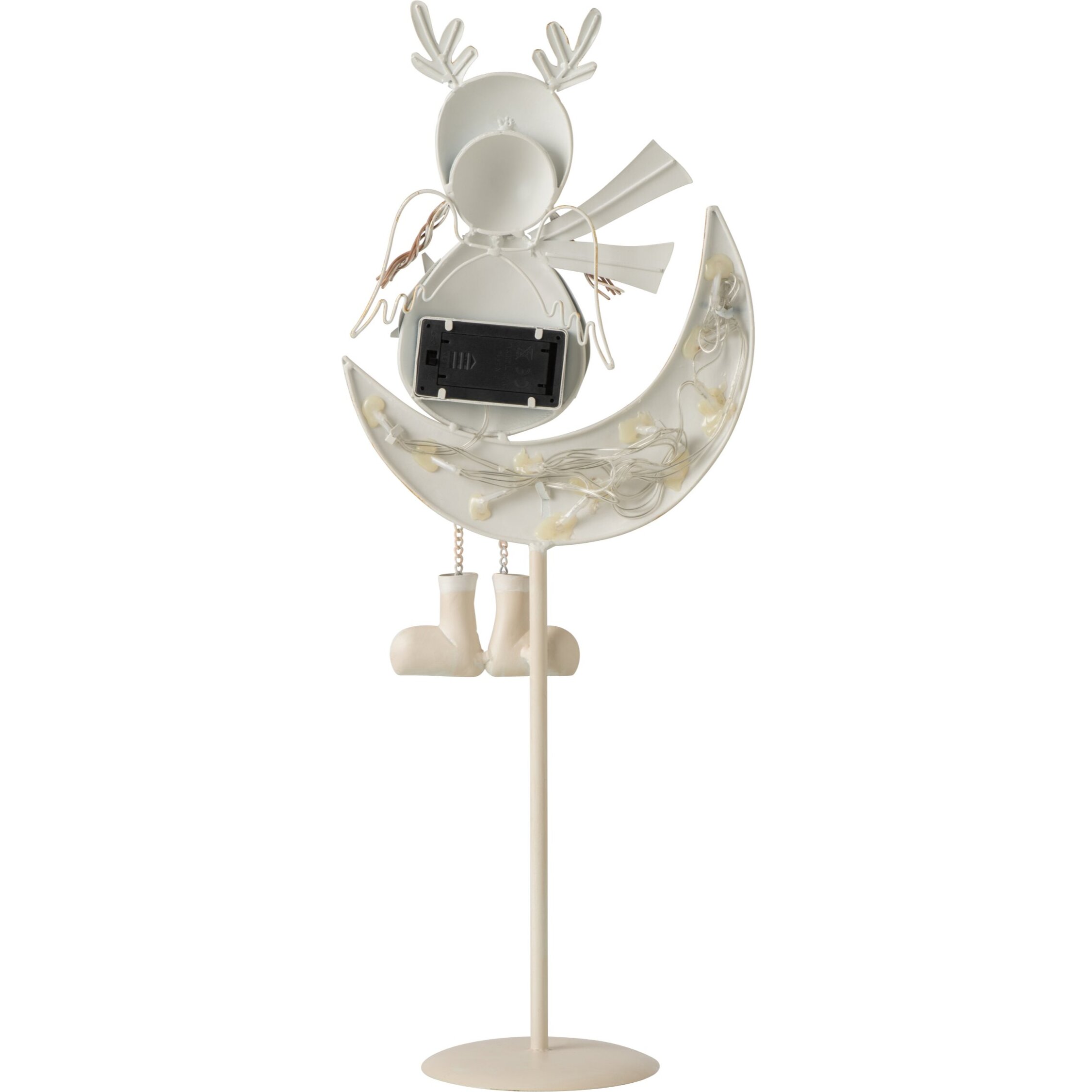 J-Line Enfant LED lune - métal - blanc/doré