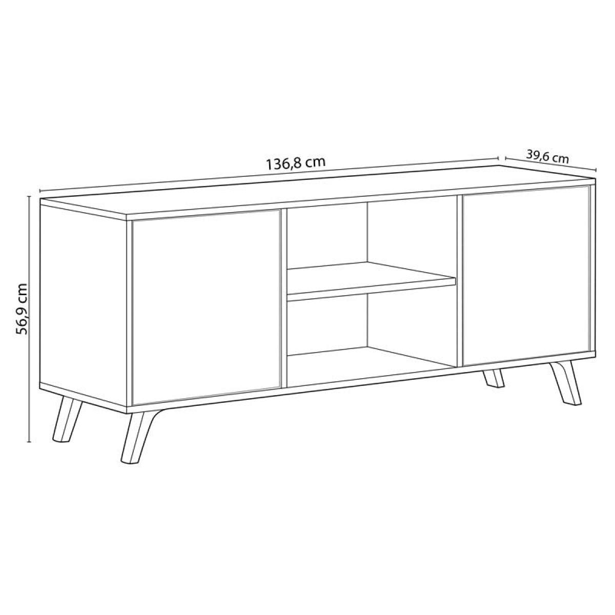 Mueble TV Wind 140 Puccini - Gris Antracita