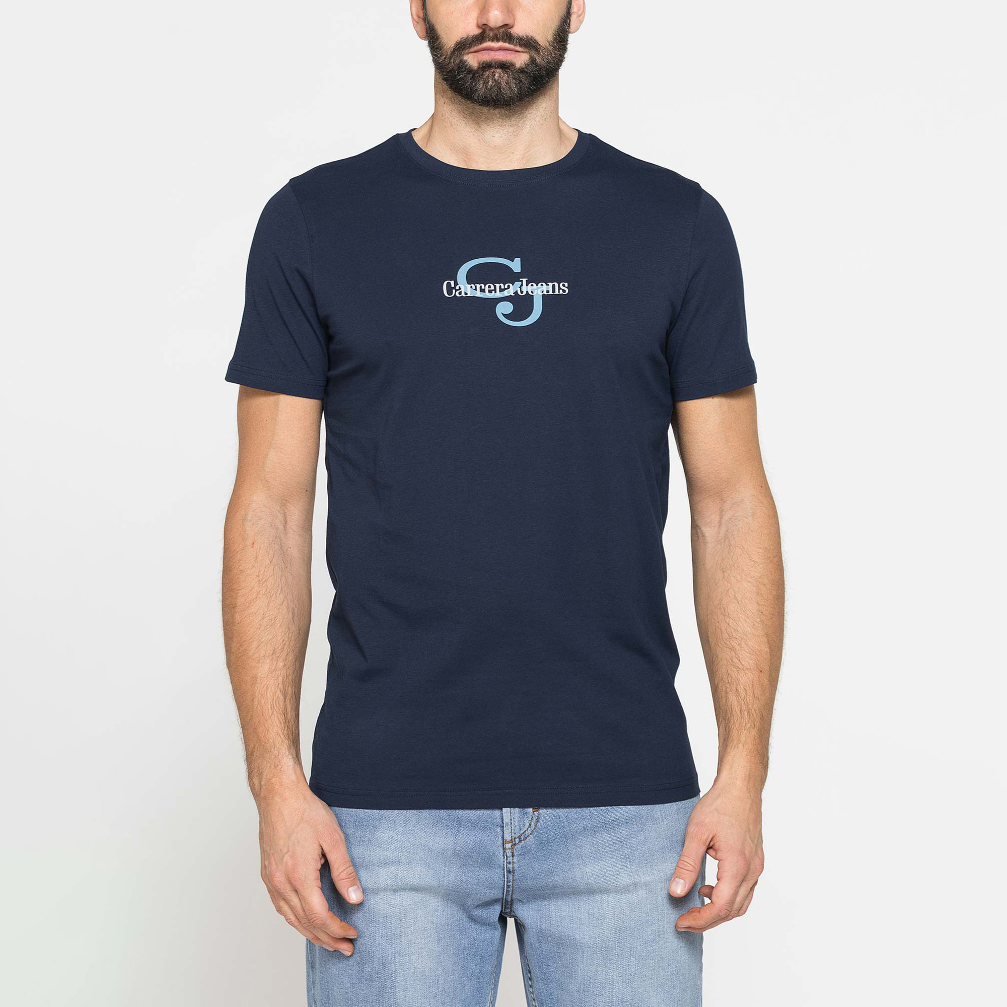 T-SHIRT GIROCOLLO DA UOMO CON STAMPE GRAFICHE