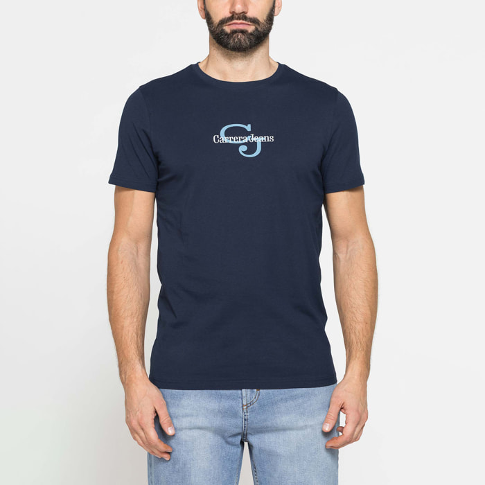T-SHIRT GIROCOLLO DA UOMO CON STAMPE GRAFICHE