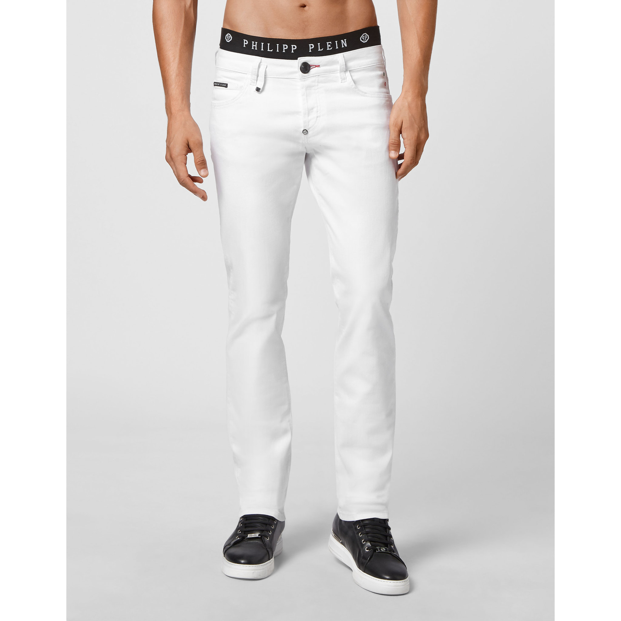PHILIPP PLEIN Denim Trousers Straight Cut