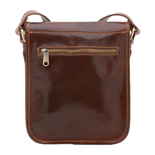 Borsa a tracolla  da uomo In Vera pelle Made in Italy 23x20x9 cm