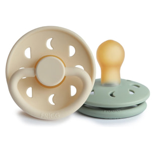 Frigg Pack 2 Chupetes Block Latex Moon Phase