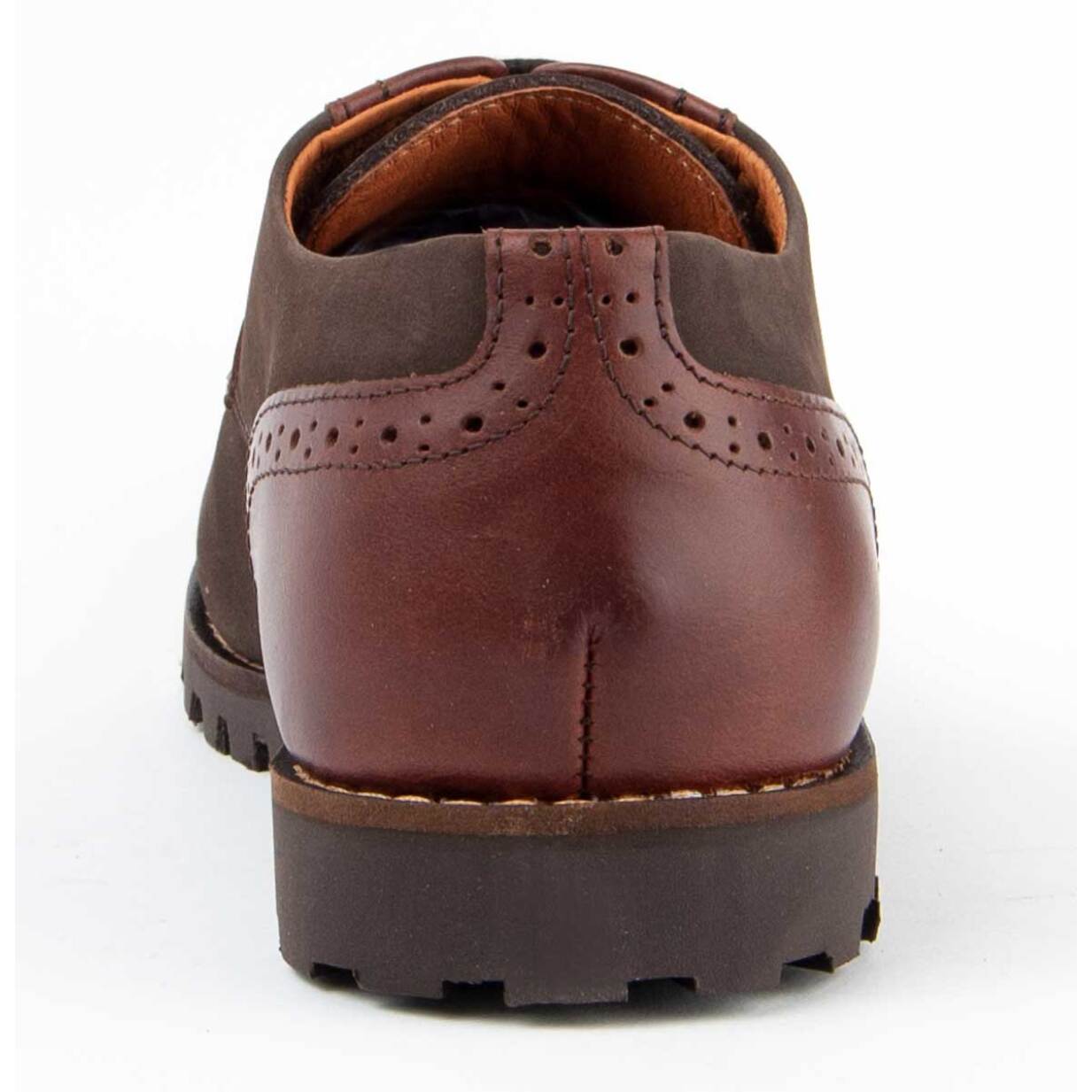 Zapato Oxford De Piel - Marron