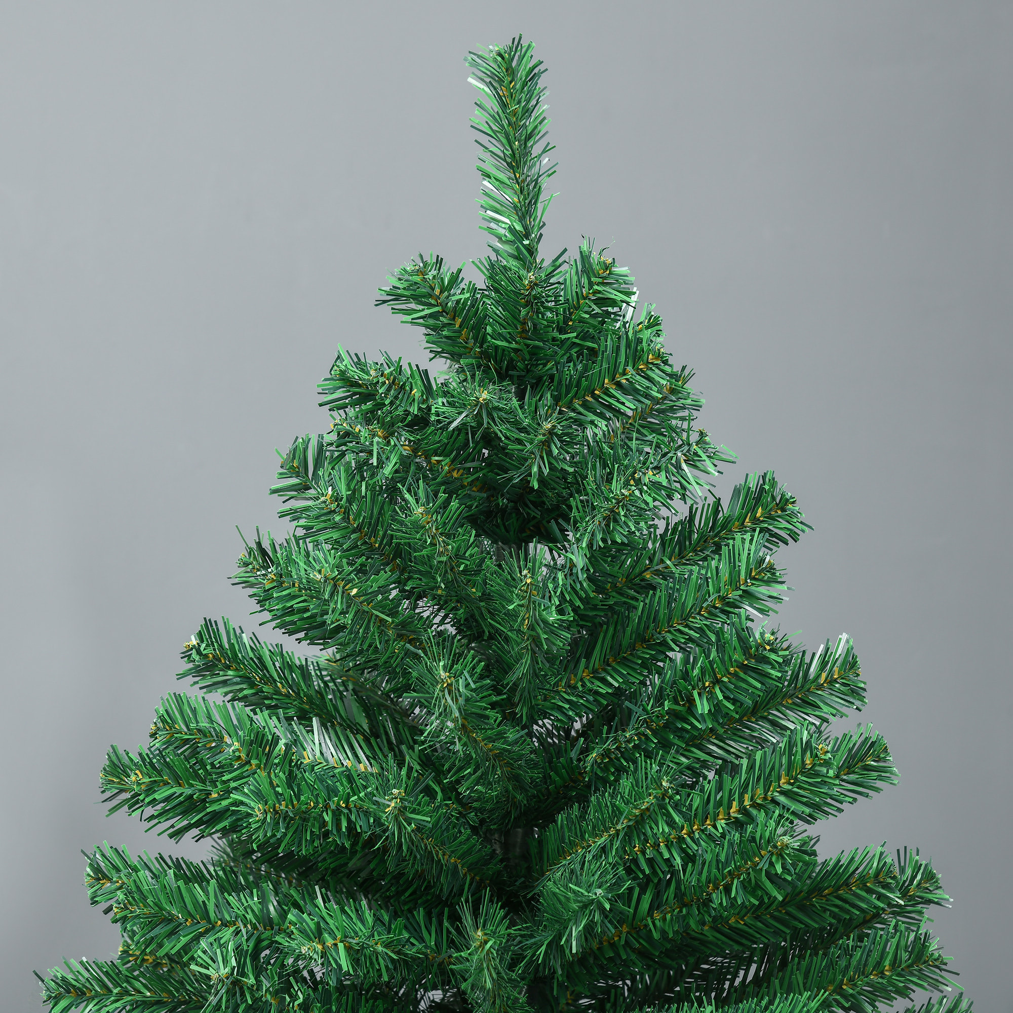 árbol de Navidad con 1492 Ramas de PVC Metal PE 180cm Verde